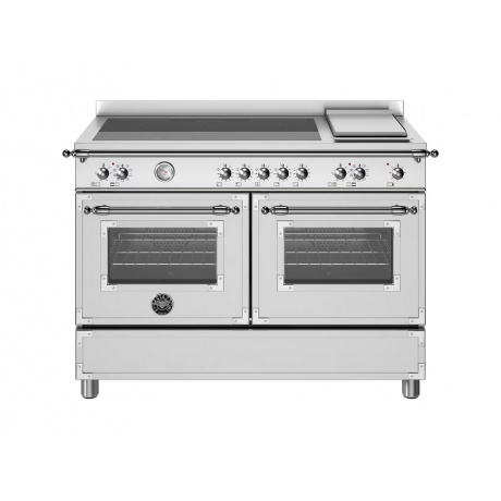 Bertazzoni HER12 5I 2E AV T Κουζίνα με 5 Επαγωγικές Εστίες + Teppanyaki & 2 Φούρνους Π120εκ. Μπεζ